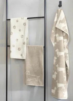 Immagine prodotto di Cawö asciugamano da doccia We love Dogs 6247-33 Paws Nature 80x150