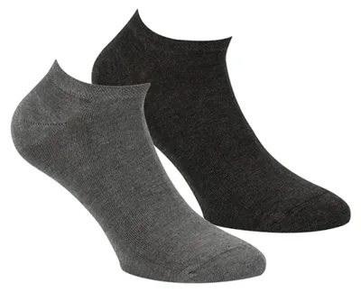 Produktbild von Boru Bamboo Bambus-Sneakersocken, 12 Paar, Grau, Größe 40-46