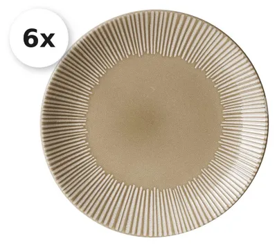 Produktbild von Dessertteller / Frühstücksteller 21cm 6er Set Banda beige