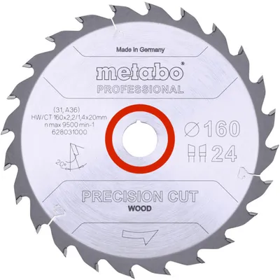 Produktbild von Metabo Sägeblatt precision cut wood - professional WZ 20°