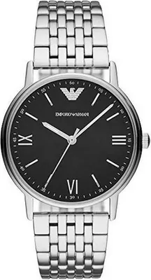 Produktbild von Emporio Armani Herrenuhr Kappa AR11152 Edelstahl, 41mm Gehäuse, Silber-Schwarz