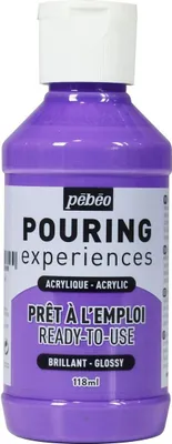 Produktbild von Glänzende Acrylfarbe für Pouring - Hellviolett - 118 ml