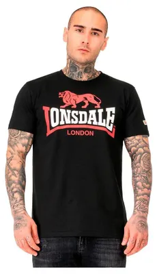 Produktbild von Lonsdale Lion Two Tone Kurzarm-t-shirt Schwarz 5XL Mann Schwarz 5XL