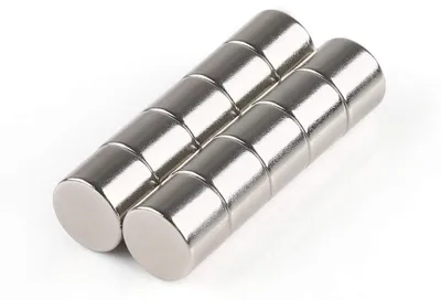 Productafbeelding van Ronde magneten 8x5mm 10 stuks voor koelkast en kunstprojecten