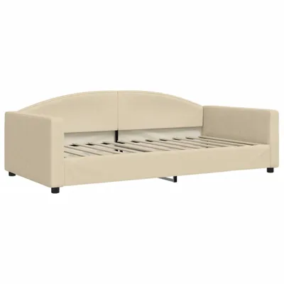 Immagine prodotto di vidaXL Letto da giorno crema 100x200 cm tessuto