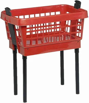 Immagine prodotto di Cesto portabiancheria con piedini rosso, 65 cm