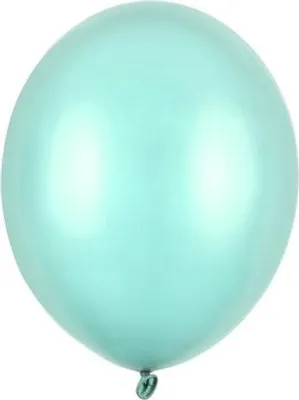Produktbild von Starke Luftballons 12 cm, Metallic Mintgrün (1 Packung / 100 Stück)