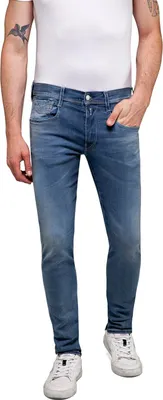 Produktbild von Replay Herren Jeans Anbass Slim-Fit Hyperflex mit Stretch, Medium Blue 009-1 (Blau), 32W / 32L