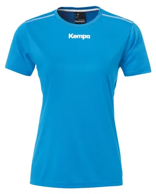 Produktbild von Kempa Handball Polyester Shirt kurzarm Training Top Rundhals Frauen blau S