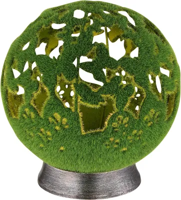 Produktbild von Globo Solarleuchte Metall Silbergrau, 1Xled LED Solarleuchte 0,06W IP44 Silbergrau, Metall Ø20cm 36746