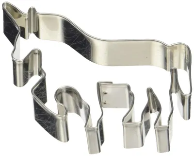 Einhorn-Keksausstecher, Silber, 9 cm, 1 Stück