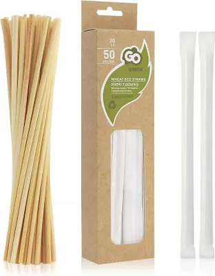 Produktbild von Weizenstrohhalme 20 cm 50 Stück