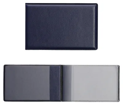 Produktbild von kwmobile 3in1 Kartenetui aus Kunstleder - 10 x 6,5cm - Mini Kreditkarten Wallet - Etui für Karten im Scheckkartenformat - Dunkelblau