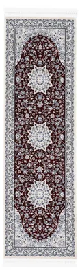 Produktbild von Orientteppich Nain Diane Rot 80x600 cm Läufer | Tradtioneller Teppich für Schlaf- und Wohnzimmer