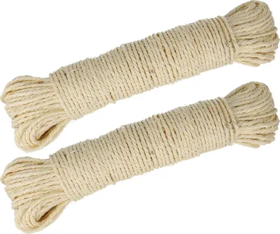 Produktbild von Sisal Seil 100 Meter Rankhilfe für Garten Rankgitter Kletterpflanzen Naturbelassen Sisalseil auch für Kratzbäume Kratzhilfe und Heimwerker