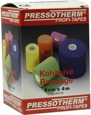 Obrázek produktu pro Kohezivní obvaz Pressotherm 8 cmx4 m modrý 1 ks