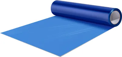 Zdjęcie produktu dla SucceBuy folia ochronna do dywanów, 24" x 200' samoprzylepna folia ochronna do podłóg, łatwa w montażu rolka ochronna z maty polietylenowej do renowacji, niebieska
