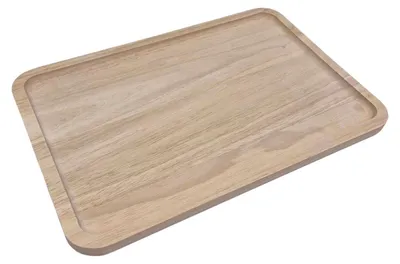 Image de Houten Dienblad Plateau Rechthoek, 31,5cm