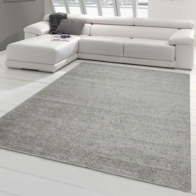 Image de Tapis naturel chambre salon bureau gris beige Taille - 200 x 290 cm