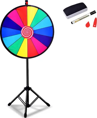 Produktbild von φ 60 cm GlücksradSpielzeug Farbe Rad Spiele für Lotteriespiele Wortspiele 24"