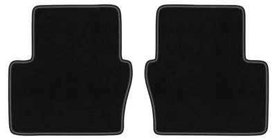Produktbild von Velours-Fußmatten Hinten für Mazda 2 IV 2014- (Schrägheck) – 2-tlg, Schwarz, passgenau – Wielganizator LUX
