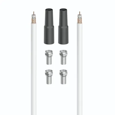 Obrázok produktu pre Hama 00205043, 40 m, Koaxiálny, Koaxiálny, Biela