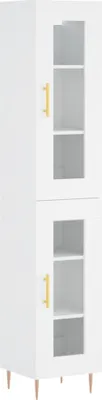 Immagine prodotto di Credenza Bianca 34,5x34x180 cm in Legno Multistrato