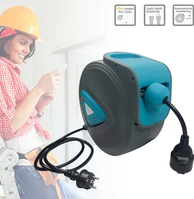 Produktbild von NAIZY Automatický kabelový naviják, 20m Automatický navíječ kabelů Systémy pro správu kabelů