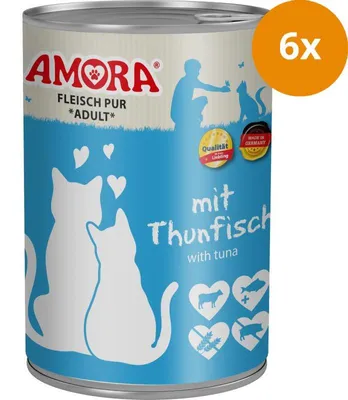 Image de Amora Cat Viande pure au thon - 400g