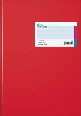 Image de König & Ebhardt 8614252 Geschäftsbuch A4 kariert, 5 mm rot