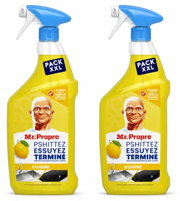 Produktbild von 2 x Mr. Proper Flash Reiniger Spray - Allesreiniger und Entfetter - Zitrone - 800 ml - Vorteilspackung - 2 Stücke