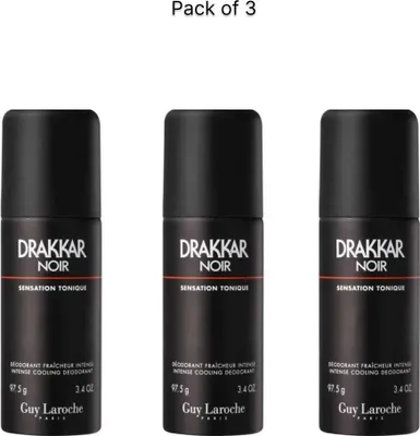 Immagine prodotto di Guy Laroche - Drakkar Black - Deodorante per uomo 3x150ml
