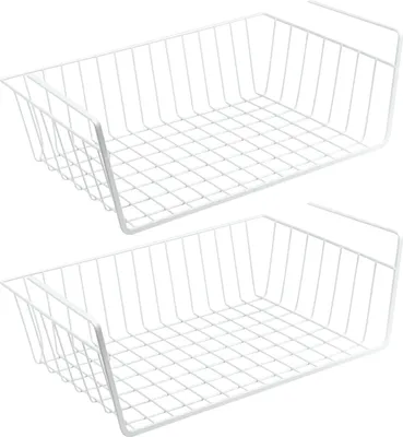 Produktbild von 2er Set Schrankkörbe aus Metall weiß