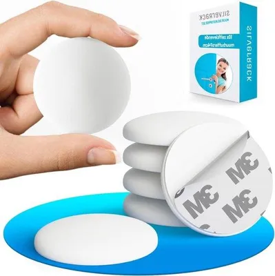 Produktbild von Weißer Wandpuffer Selbstklebend Schutz für Türen und Wände