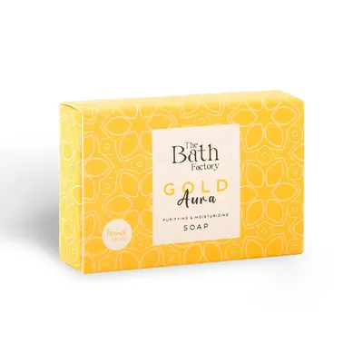 Image de The Bath Factory Gold Aura Savon hydratant mains/visage et corps