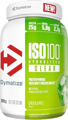 Produktbild von Dymatize | ISO 100 Hydrolyzed Clear Whey Protein Green apple