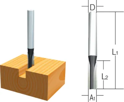 Produktbild von Makita Fräser Nut Zweischneider 12 mm