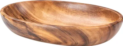 Produktbild von Ovale Schale aus Holz 30cm Holzschale Schüssel Akazie Schale Obstschale Tablett Servierschale