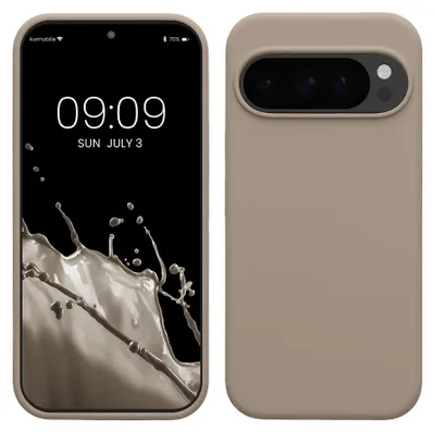Produktbild von kwmobile Handyhülle für Google Pixel 10 / Pixel 10 Pro Hülle - Case Silikon - Kabelloses Laden - Schutzhülle Cover in Taupe