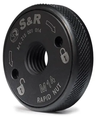 Productafbeelding van Snelspanmoer M14 voor haakse slijper, diameter 46 mm, gelegeerd staal