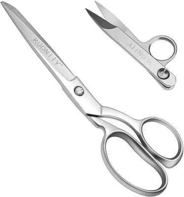 Produktbild von DigiRigi® Professionelle Stoffschere 20,5 cm – robuste Schneiderschere aus Edelstahl (5Cr15), gebogener Griff, leicht 0,1 kg, inkl. Drahtzange