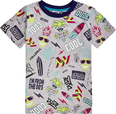 Produktbild von Jungen-T-Shirt Cool - Graumeliert - 152