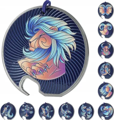 Produktbild von KADAX Flaschenöffner "Callas", Kapselheber, Zodiak Design, Bieröffner aus Edelstahl, Löwe, 7 cm