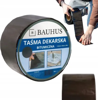 Obrázok produktu pre Bitúmenová strešná páska, vodotesná, grafitová, 10 cm × 10 m