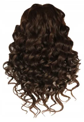 Produktbild von Frisierkopf Damen Luna 55 aus 60 Prozent Echthaar dunkelbraun 70 cm
