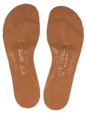 Image de Semelles intérieures en cuir pour Birkenstock Langsohle, couleur marron (brun), taille 39 EU