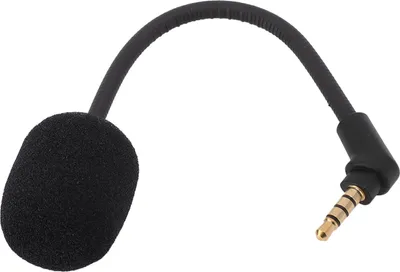 Productafbeelding van Plyisty vervangende microfoon voor draadloze headsets, 3,5 mm vergulden connector, ruisonderdrukking, 360-graden draaibaar, geschikt voor Cloud Flight, Flight S