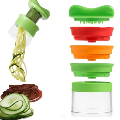 Produktbild von Spiralschneider Gemüse 3 in 1 für Gemüsespaghetti, Karotten, Zucchini, Möhren, Kartoffeln, Zwiebeln