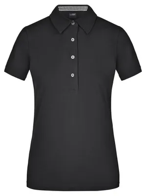 Obrázek produktu pro James and Nicholson – dámské polo tričko LT2781 (M) (černé/bílé)