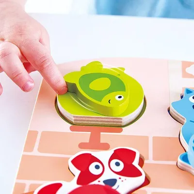 Produktbild von Hape Haustier Formenpuzzle dynamisches Holzspielzeug